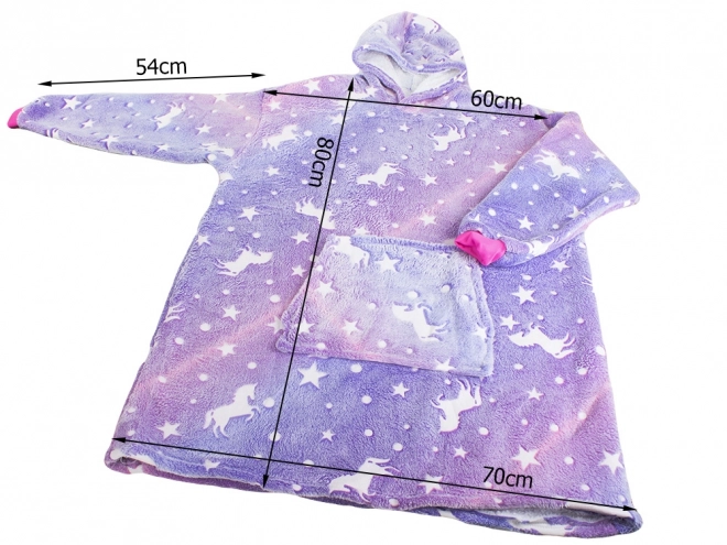 Warme oversized deken hoodie met dik fleece