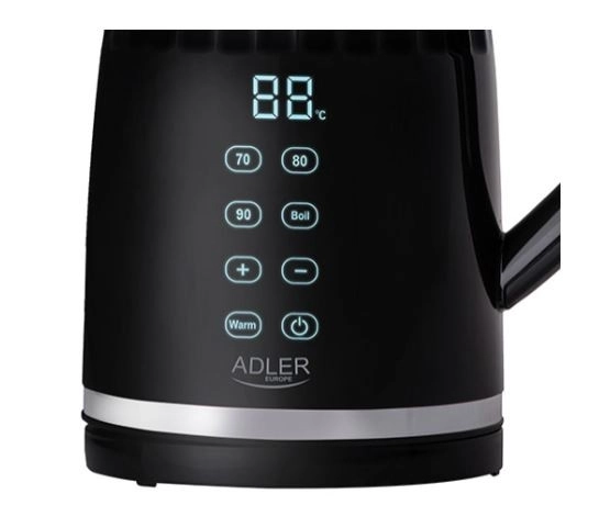 Waterkoker met LED 1,7l en temperatuurregeling