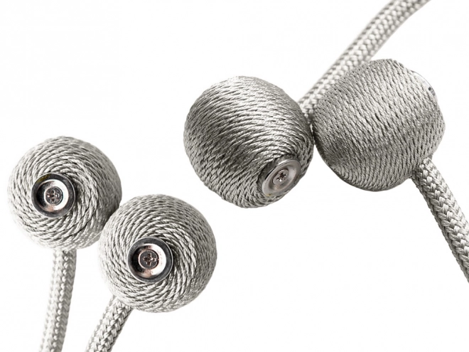 Decorative magnetic clips for curtains – White