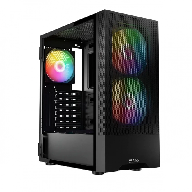 Behuizing Arya ARGB USB 3.0 Midi Tower zwart