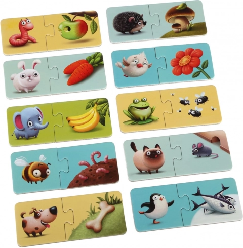 Learning through play: match animals to their food