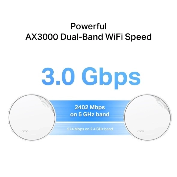 Wi-Fi systeem TP-Link Deco X50-PoE (3-pack) AX3000