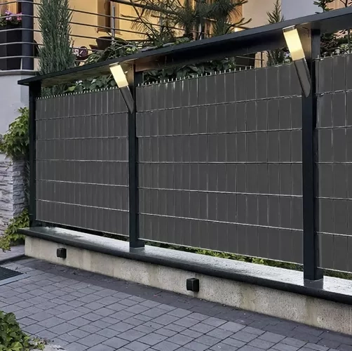 Sehr starke anthrazitfarbene Sichtschutzstreifen für Gartenzäune