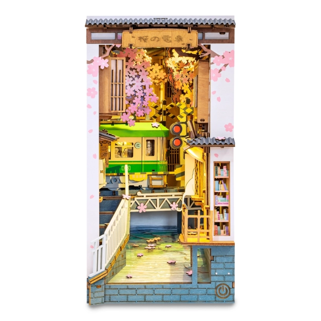 Boekenhouder miniatuur huisje Sakura-Laan