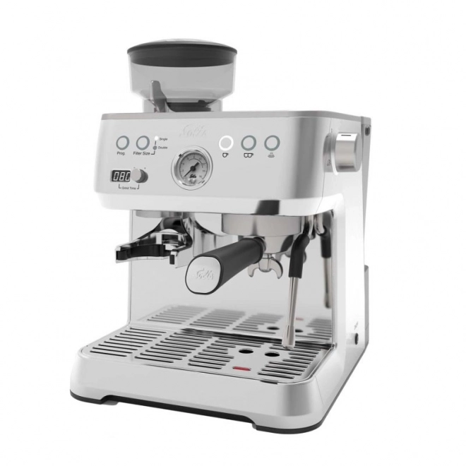 Espresso koffiemachine Solis Grind & Infuse Perfetta zilver