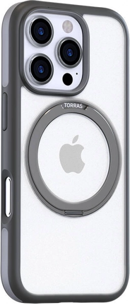 Torras Ostand R Fusion Case for iPhone 16 Pro gray