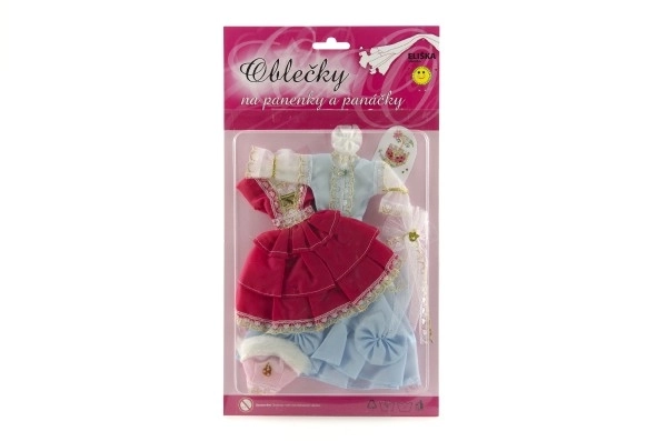 Kleding met accessoires voor poppen 2 stuks