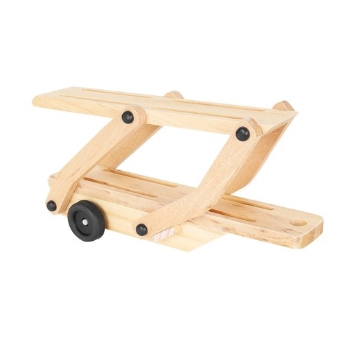 Houten vrachtwagen - aanhanger + set auto's 22698