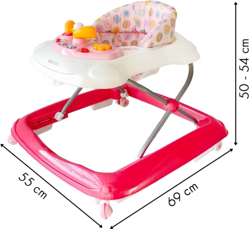 Réglage de la hauteur à 3 niveaux 50–54 cm