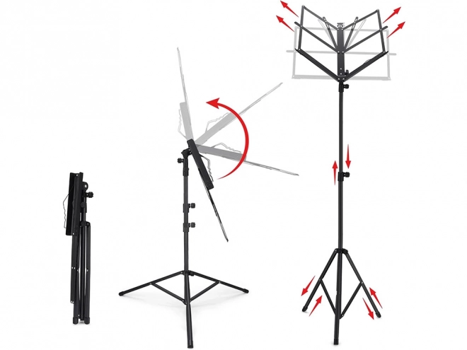 Notenständer mit verstellbarer klappbarer Konstruktion 130 cm