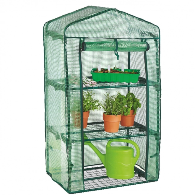 Serre balkon tuin groentetuin met drie planken voor bloemen 69 x 49 x 125 cm