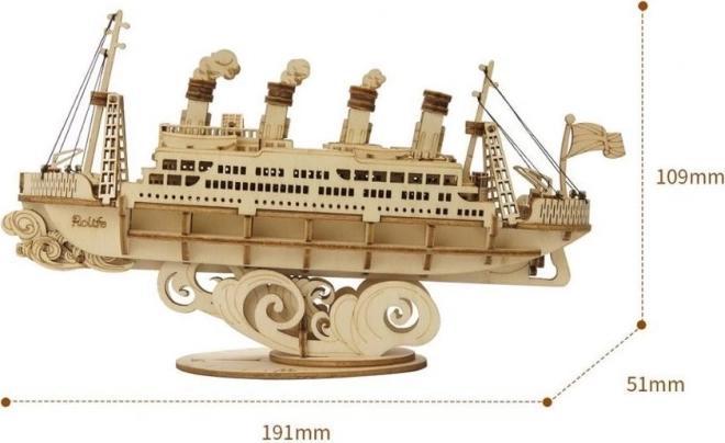 Cruiseschip - 3D houten bouwpakket