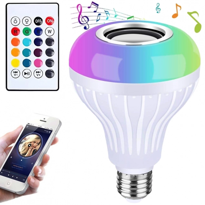 Ampoule LED RGB avec haut-parleur et télécommande