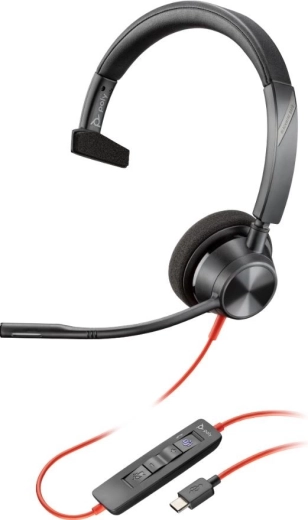 Kopfhörer Blackwire 3310 Mono USB-C/A MS-Teams
