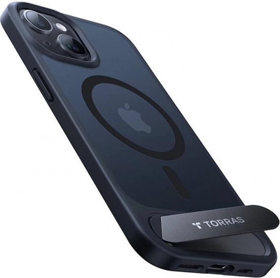 Torras UPRO Pstand Case for iPhone 15 Pro Max – Black