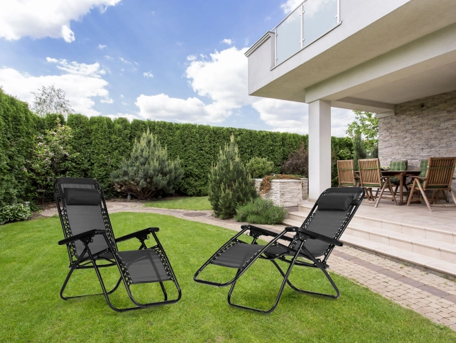 Garden Armchair with Adjustable Backrest