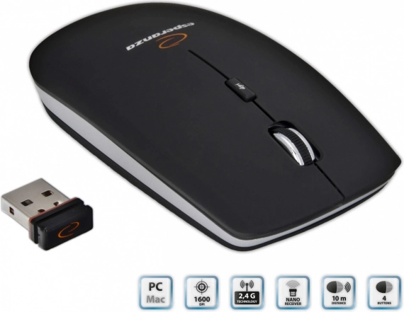 Souris optique sans fil Saturne