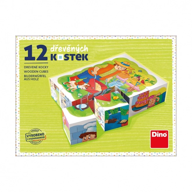 Dino educatieve blokken Beroepen - set van 12 blokken