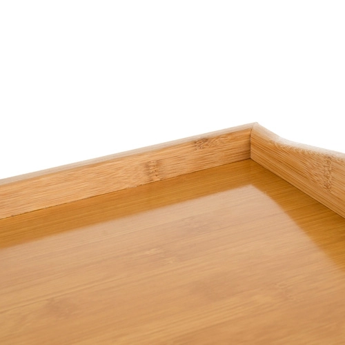 Table pliante en bambou pour lit avec fonction ordinateur portable