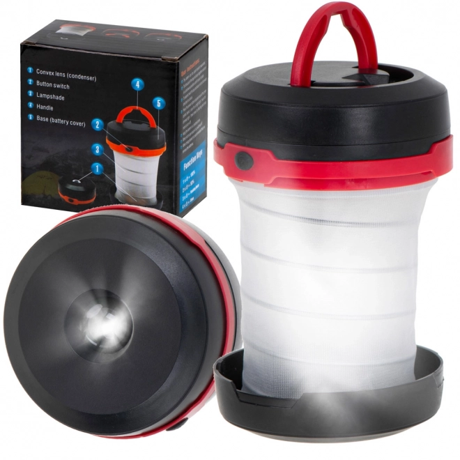 Opvouwbare LED kampeerlamp 2-in-1