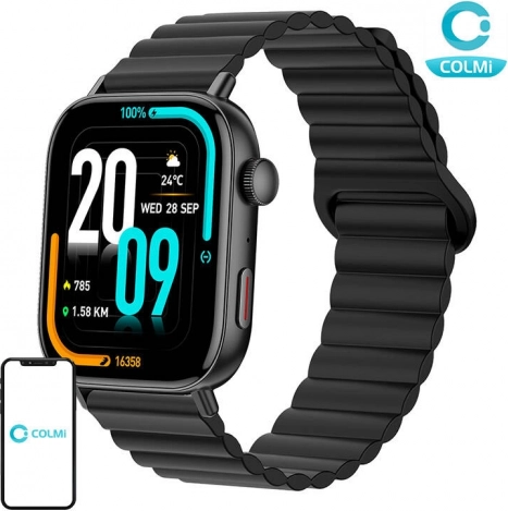 Slimme horloge Colmi C8 Max met magnetische band – zwart