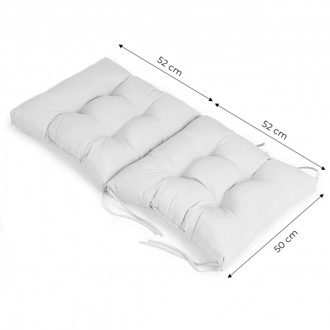 Garden Lounger Cushion Gray