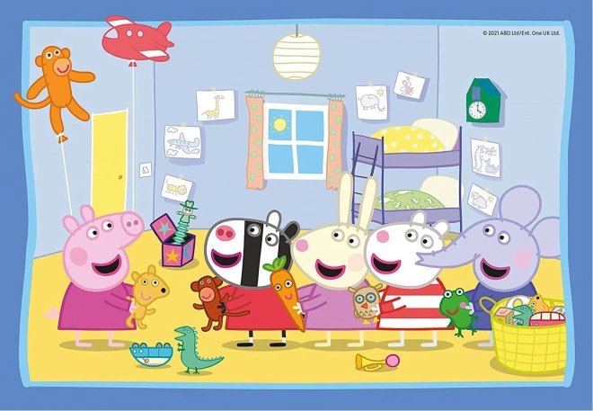 Peppa Pig: Peppino's avontuurlijke puzzel 2x12 stukjes