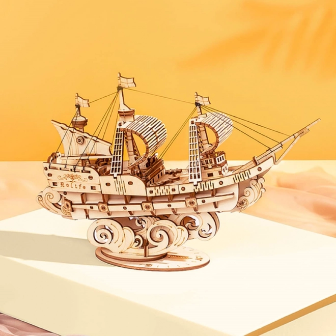 Zeilboot - 3D houten bouwpakket