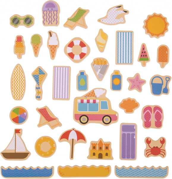 Bigjigs Toys Magnets Seaside Holidays