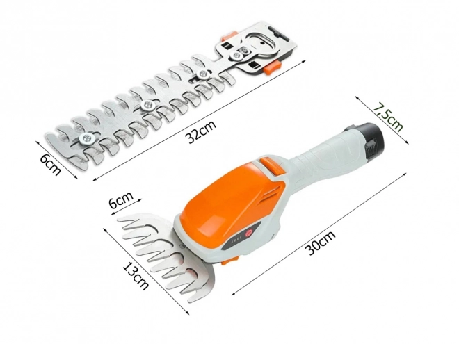 Cisaille sans fil 2-en-1 pour gazon et arbustes