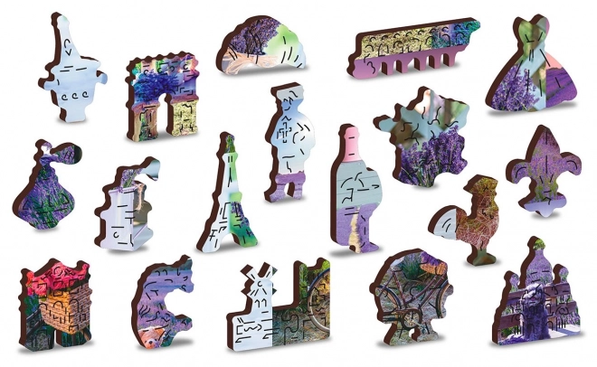 Houten puzzel Lavendel Frankrijk 2-in-1