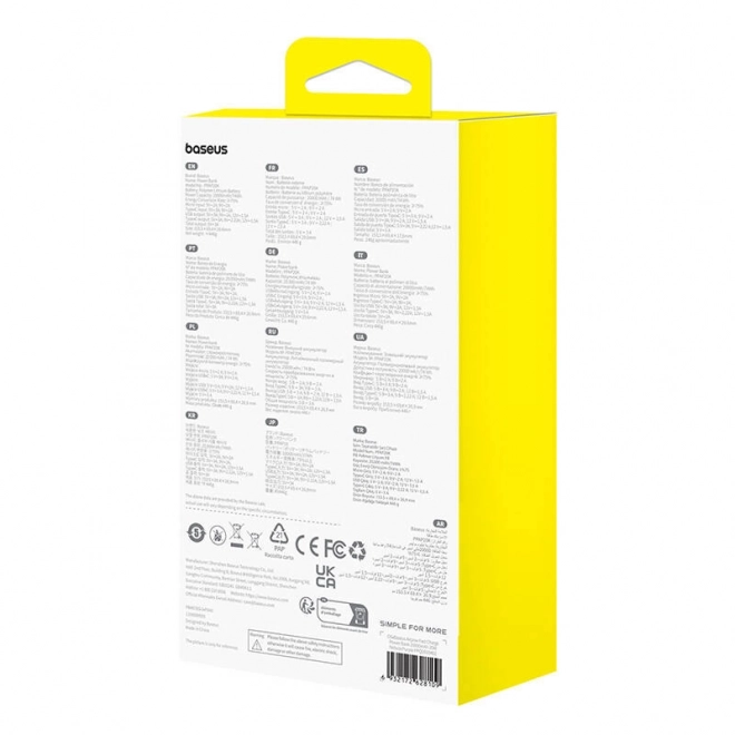 Baseus Airpow tragbare Powerbank 20000mAh 20W Lila