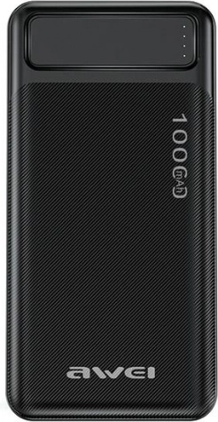 Powerbank 10.000 mAh P5K 2xUSB 2,1A zwart