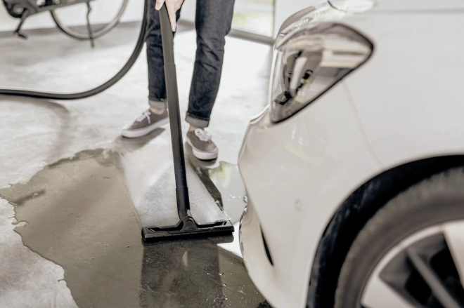 Efficiënt zuigen en blazen op natte en droge oppervlakken