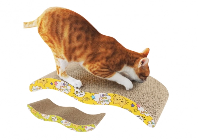 Ecologische kartonnen krabpaal en ligbed voor katten