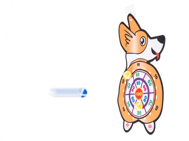 Kinderspel Corgi doel met zachte ballen