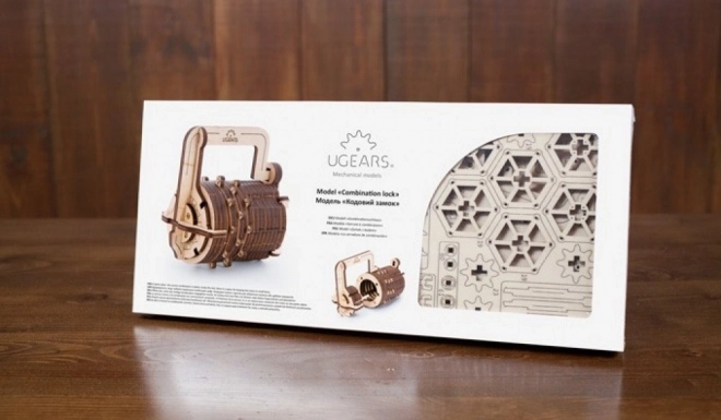 Ugears 3D puzzel - Cijfer slot 34 stukjes
