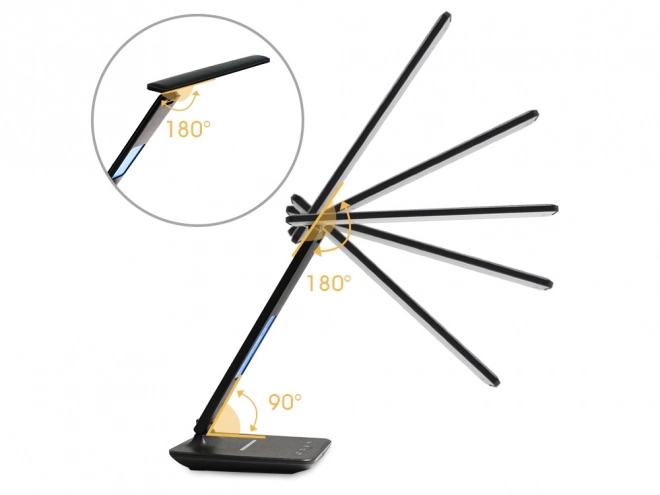 LED Desk Lamp with Qi Charger and USB