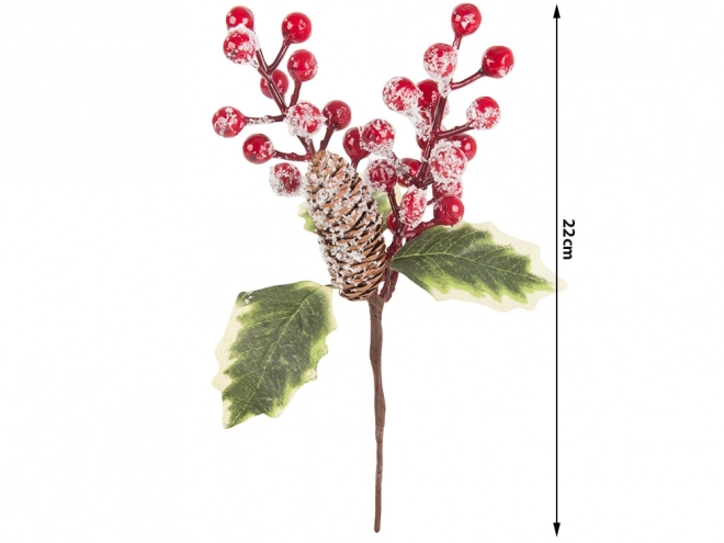 Weihnachtliche Tischdekoration mit Eberesche