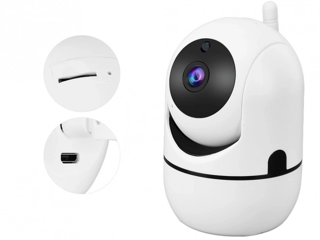 Indoor IP camera with Wi-Fi and rotating head
