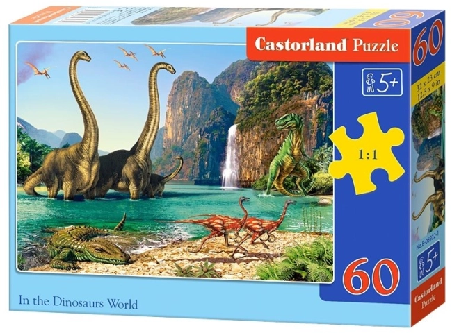 Puzzel wereld van dinosauriërs