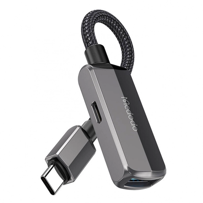 OTG-adapter 2 in 1 USB-C naar USB-C en USB-A