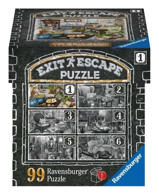 Ravensburger ontsnappingsspel EXIT puzzel Spookachtig landgoed: In de woonkamer 99 stukjes