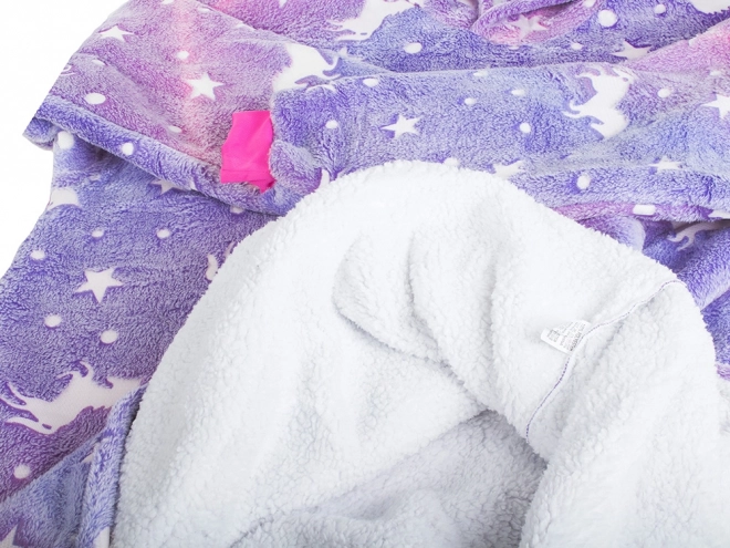 Warme oversized deken hoodie met dik fleece