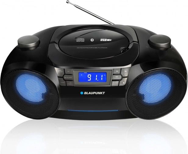 Boombox avec éclairage LED et technologie Bluetooth