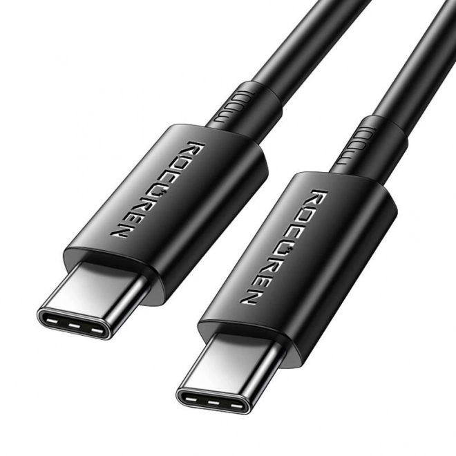 Câble de charge rapide USB-C vers USB-C 100W, 1 m noir