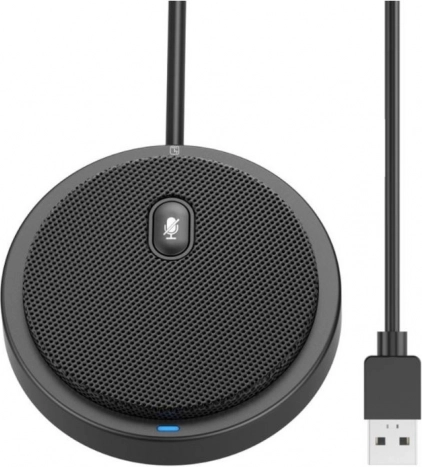 Microphone USB de conférence avec suppression du bruit et captation à 360°