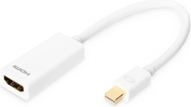 Adapter mini DisplayPort to HDMI FHD white 0.15m