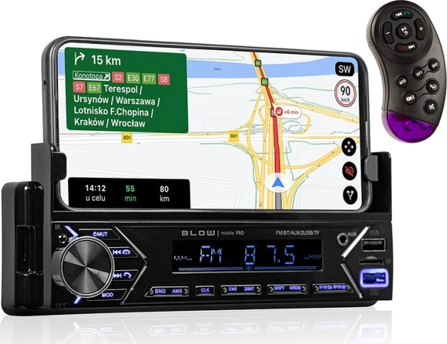 BLOW Mobile Pro 1DIN Car Radio with SMART Holder