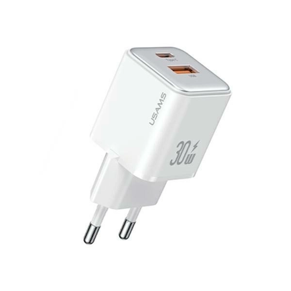 Netadapter USB-C+USB-A PD 3.0 30W snel opladen